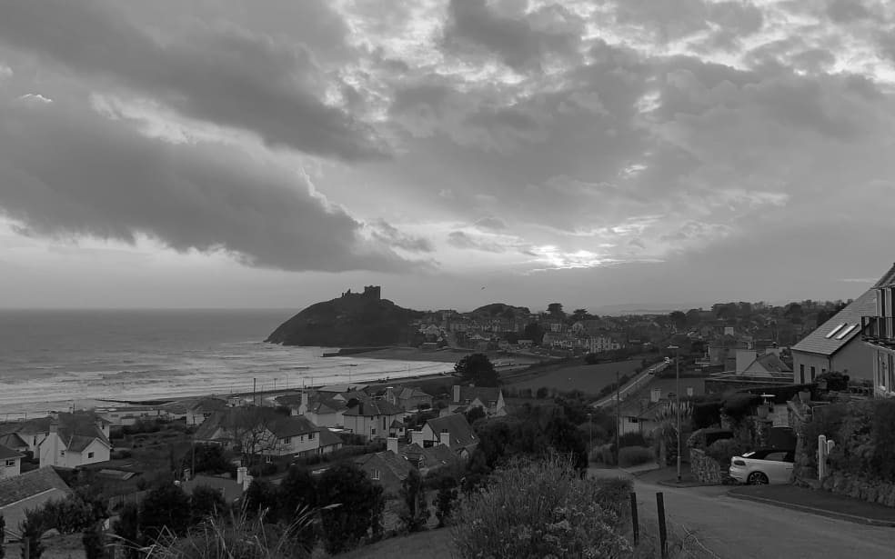 Foto del Castillo de Criccieth en Gales.